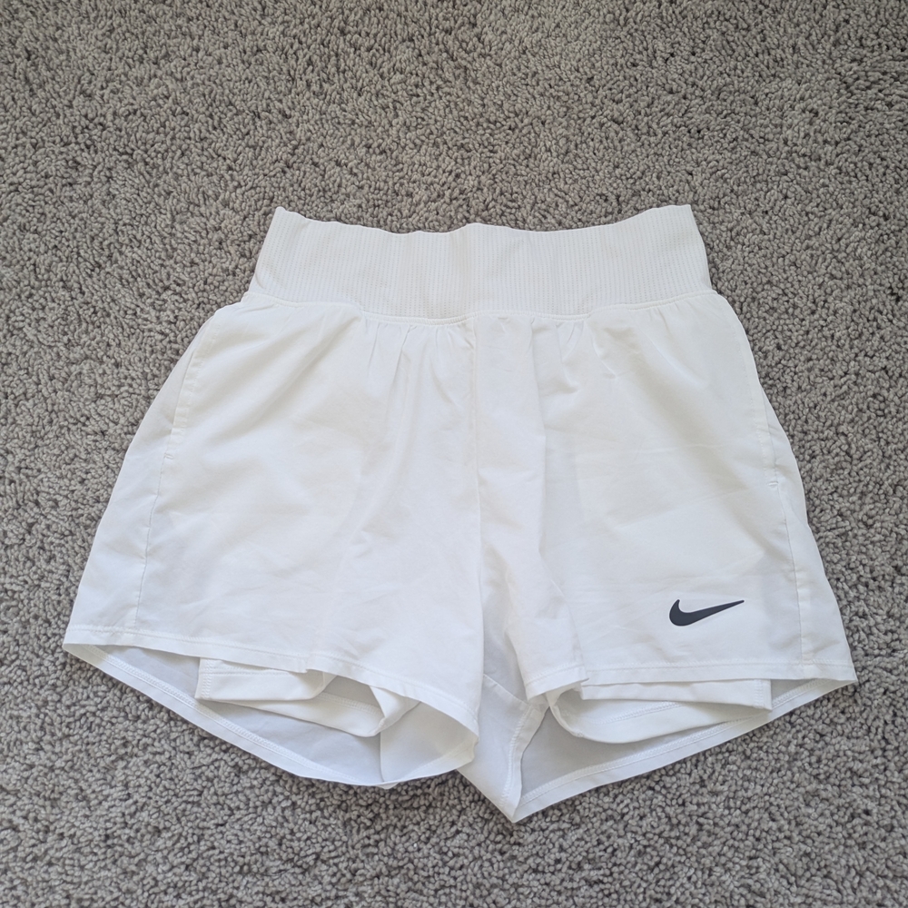 Nike Women's White Tennis Flex Shorts